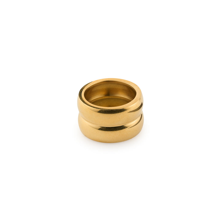 Nellie - Double Dome Duo Ring Stainless Steel