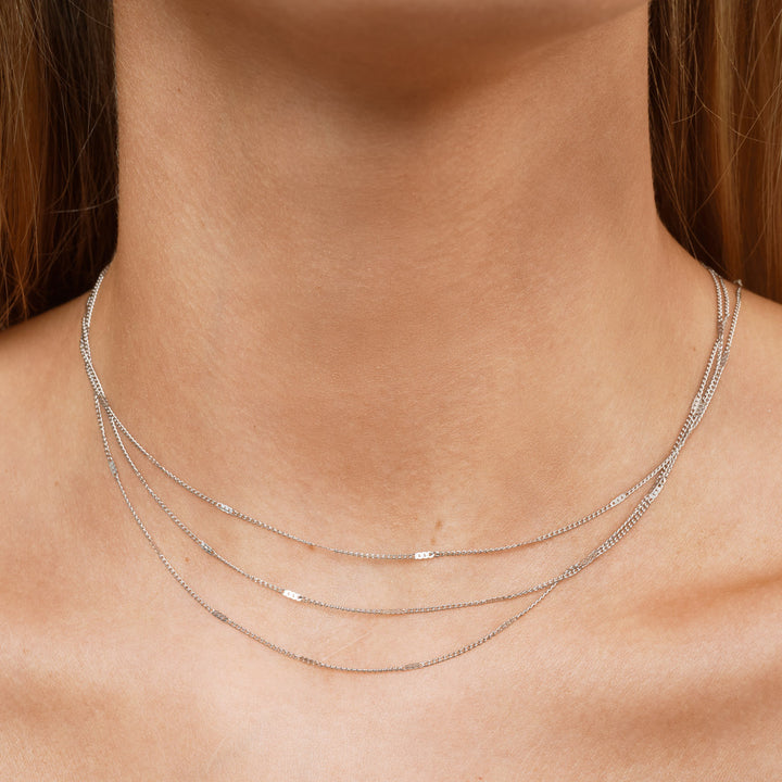 Mika - Moniketjuinen kaulaketju ruostumatonta terästä