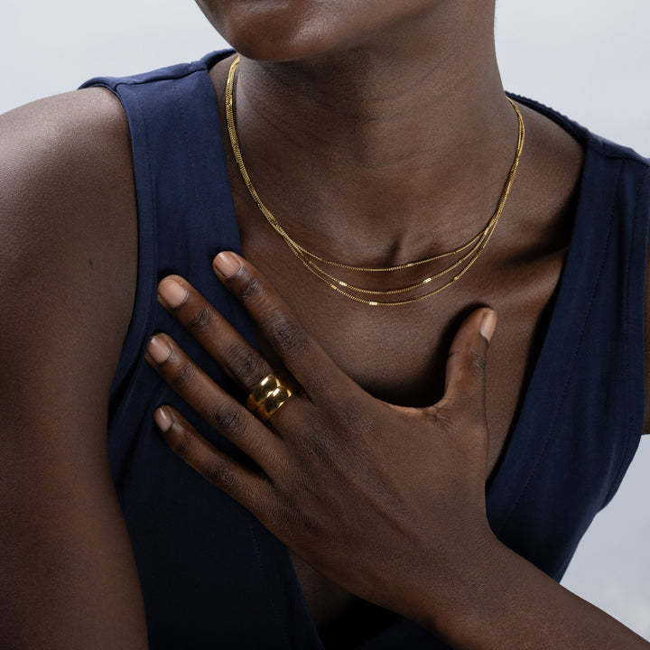 Mika - Moniketjuinen kaulaketju ruostumatonta terästä