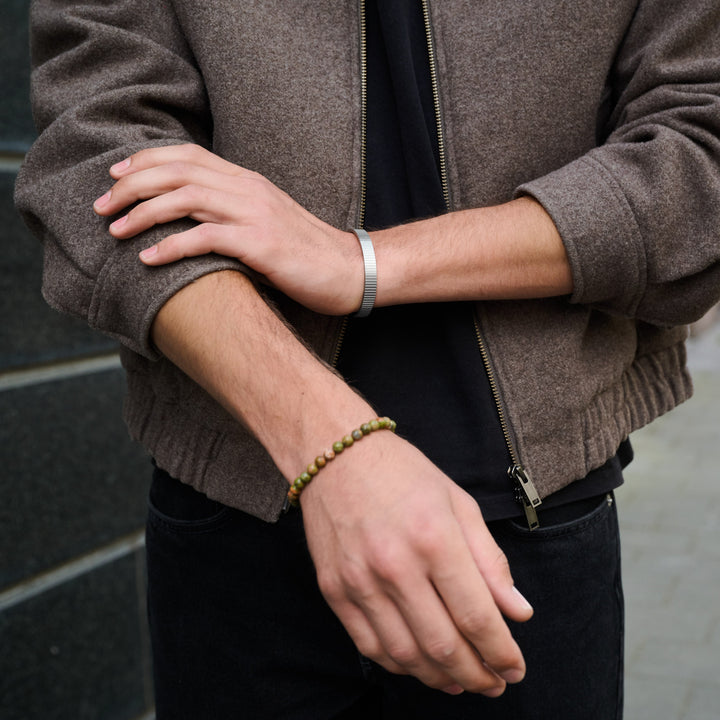 Tage - Ribattu rannekoru ruostumattomasta teräksestä