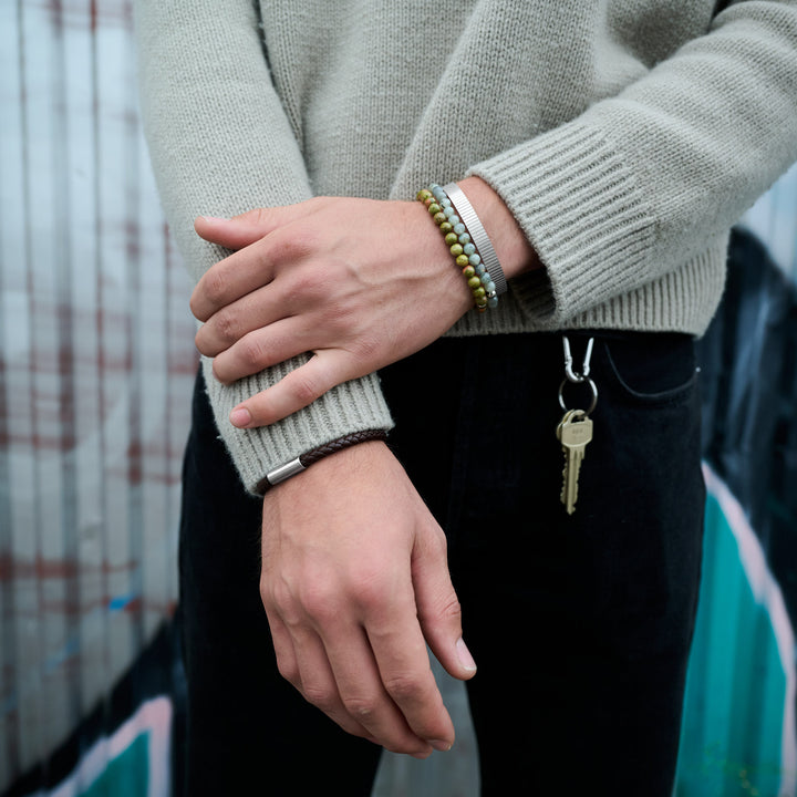 Tage - Ribattu rannekoru ruostumattomasta teräksestä