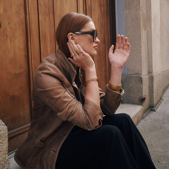 Kylie - Monikerroksinen Sormus Ruostumattomasta Teräksestä