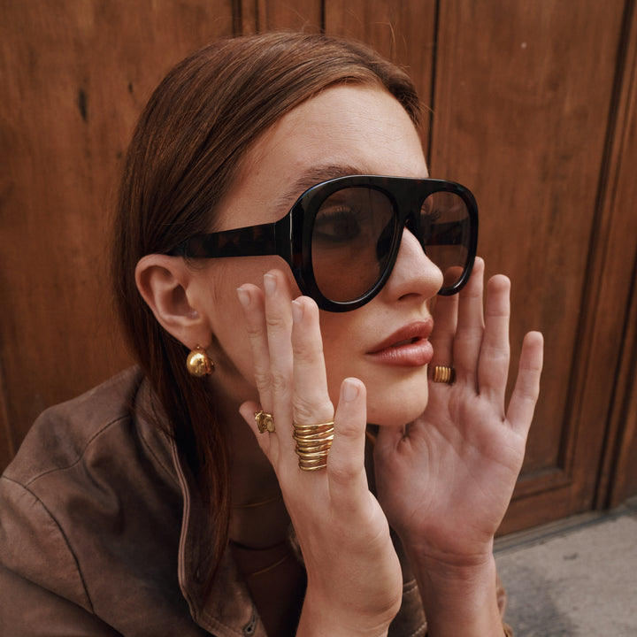 Selena - Chunky nappikorvakorut ruostumattomasta teräksestä