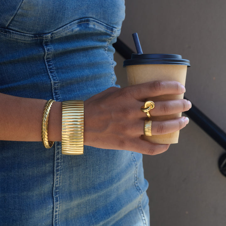 Pella - Knot Ring Rostfritt Stål