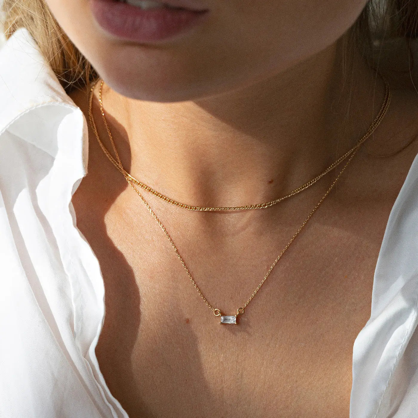 Leah Crystal Set kaulakoru ja korvakorut