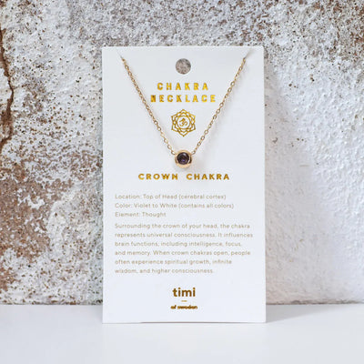Chakra Crystal kaulakoru ruostumatonta terästä