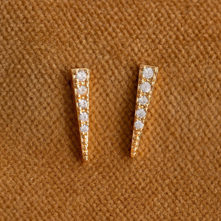 Eliza - Spike Crystal Ear Studs Timi of Sweden