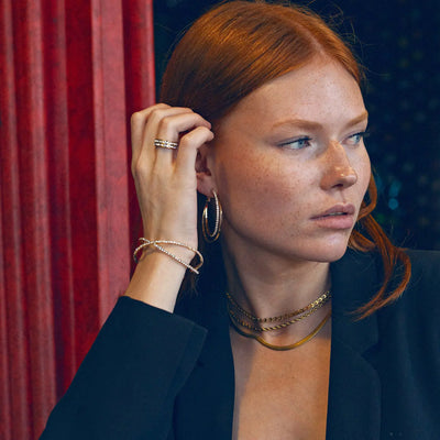 Selina - kerrostetut kristallivannekorvakorut