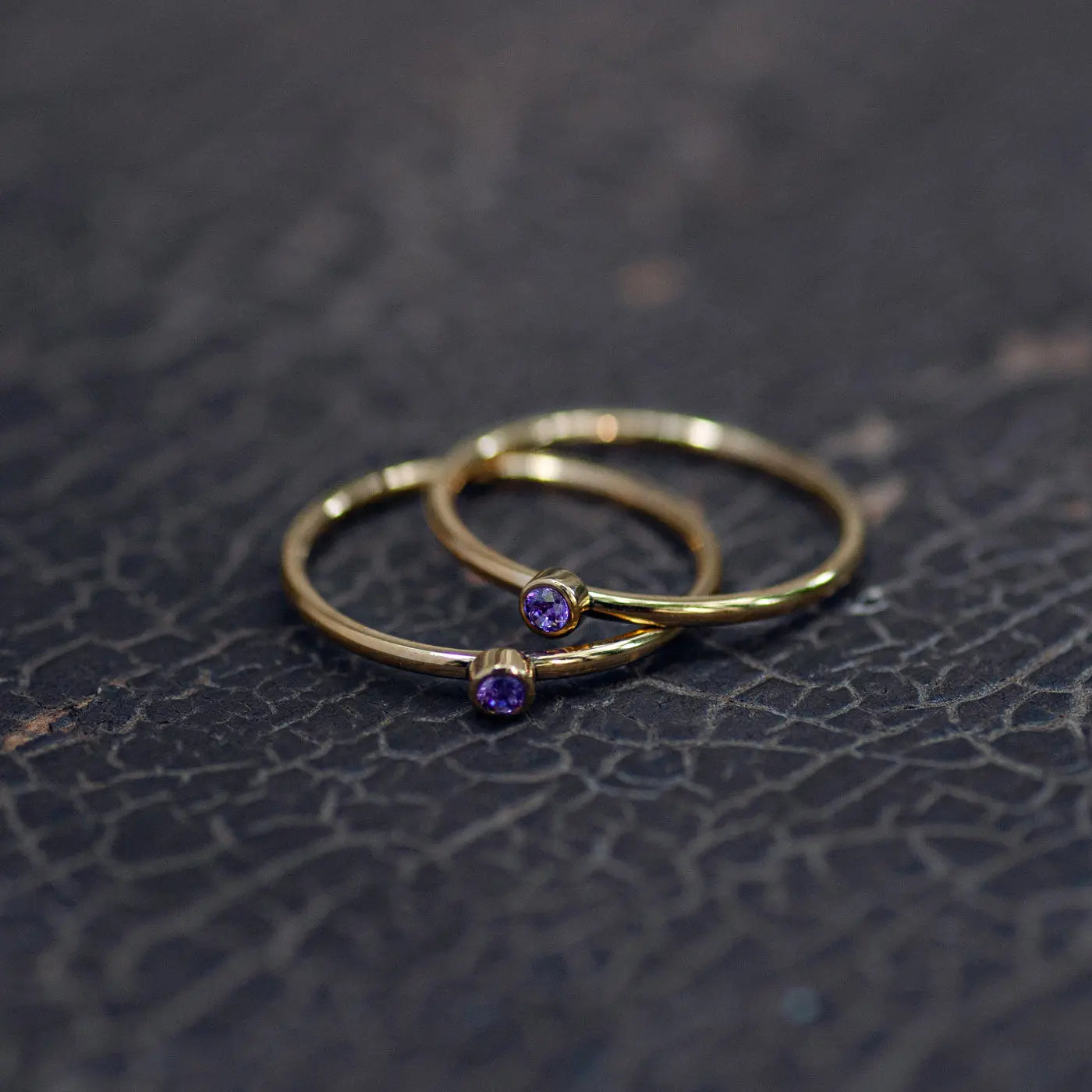 Chakra Crystal Ring ruostumatonta terästä