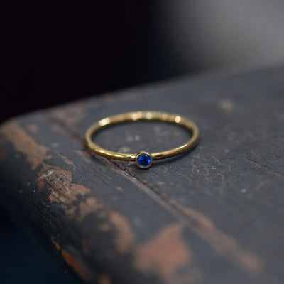 Chakra Crystal Ring ruostumatonta terästä