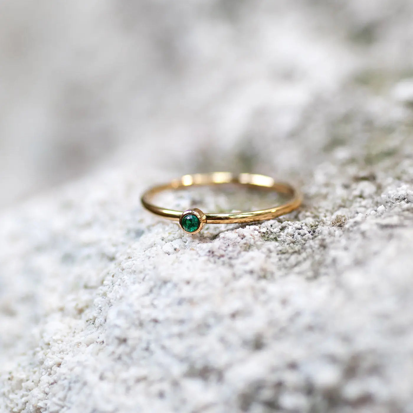 Chakra Crystal Ring ruostumatonta terästä