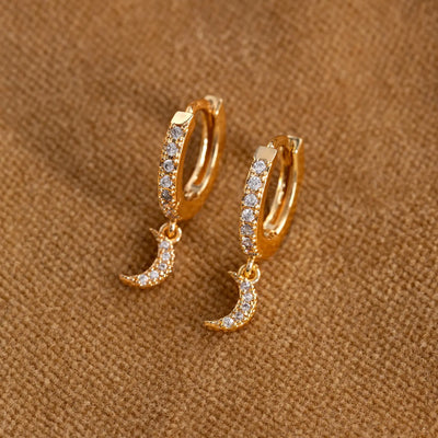 Eliza - Moon Crystal Hoop -korvakorut