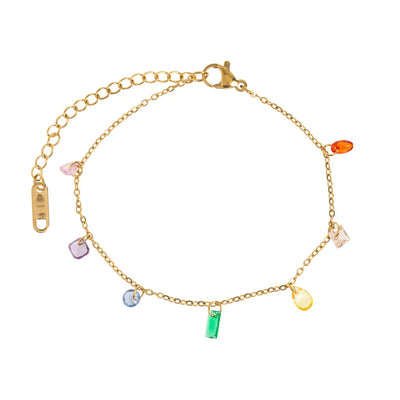 Sky - Multi Colored Chain Bracelet Stainless Steel