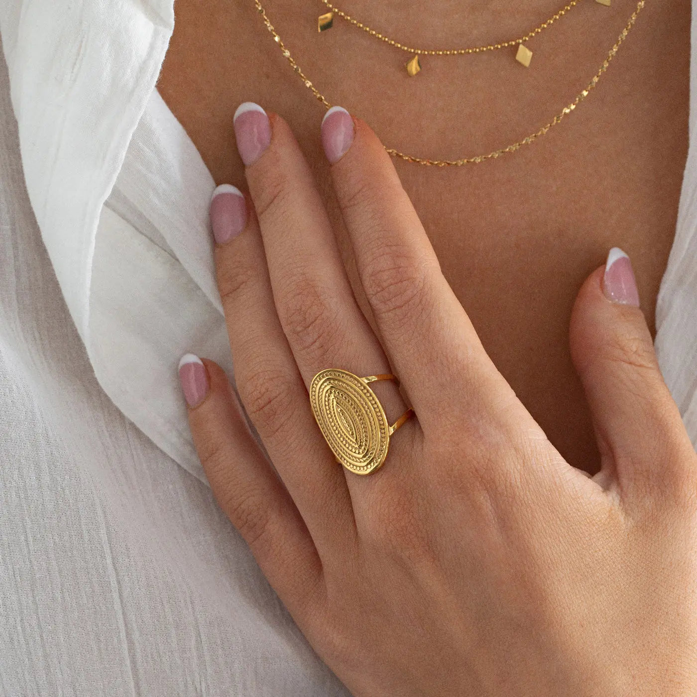 Ravi Vintage Boho Ring Stainless Steel