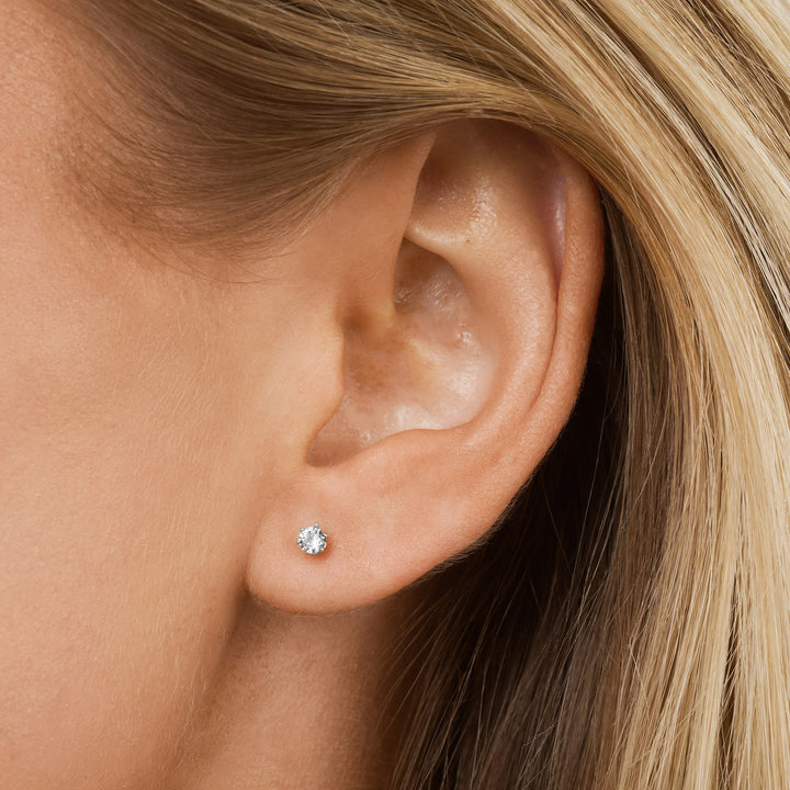 Anaïs - Kristall Studs Örhängen Rostfritt Stål