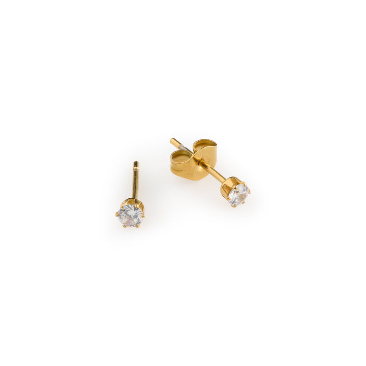 Anaïs - Kristall Studs Örhängen Rostfritt Stål
