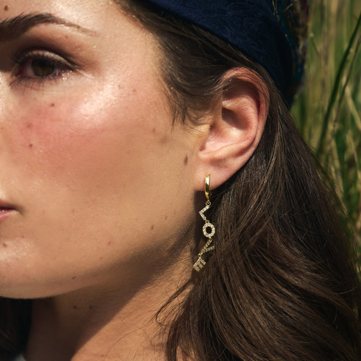 Millie - Love Hoops Örhängen Kristall