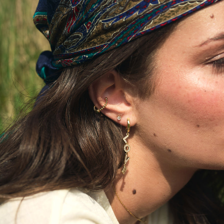 Millie - Love Hoops Örhängen Kristall