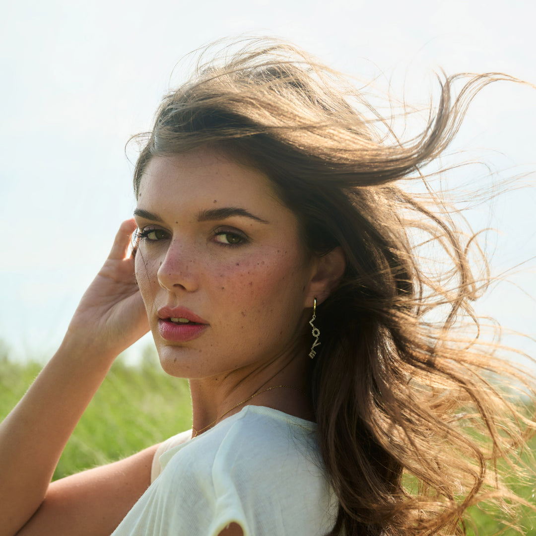 Millie - Love Hoops Örhängen Kristall