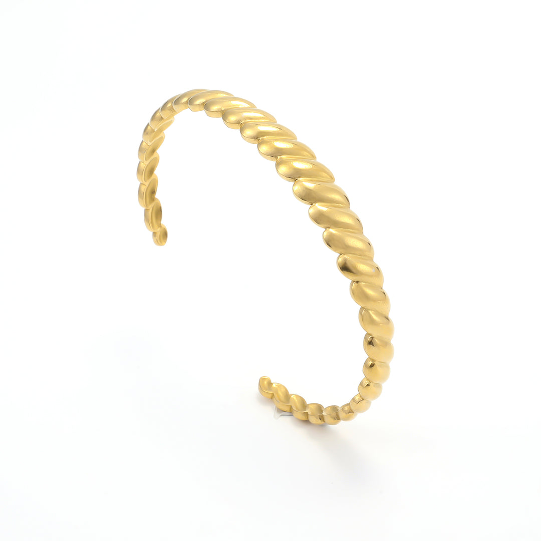 Isabel- Croissant Bangle Bracelet Stainless Steel