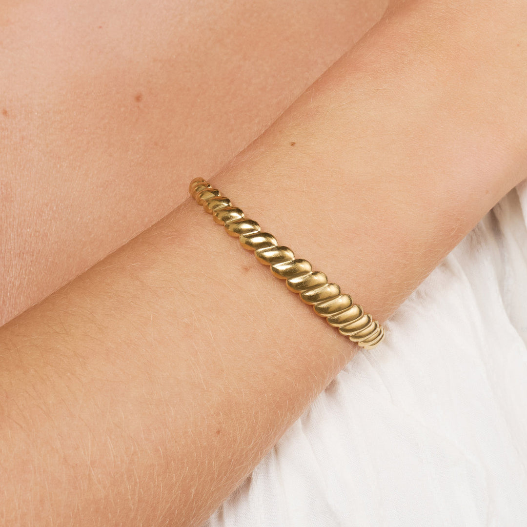 Isabel- Croissant Bangle Bracelet Stainless Steel