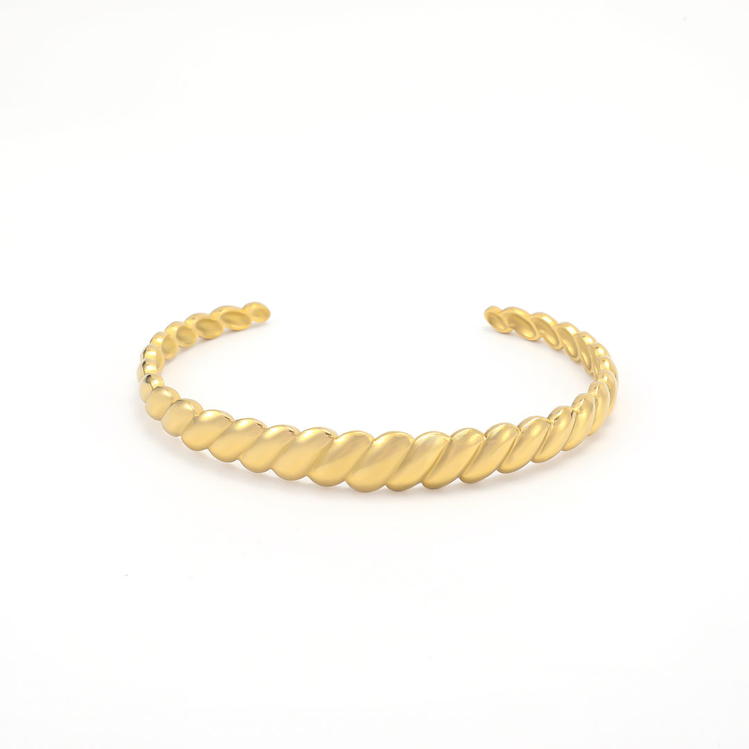 Isabel- Croissant Bangle Bracelet Stainless Steel