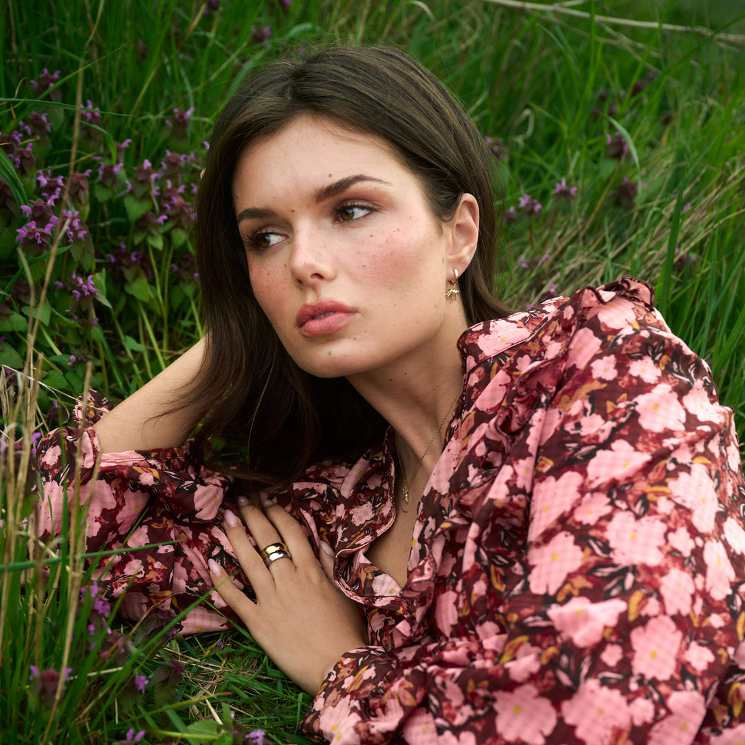Quinn - Leopard Hoops Örhängen