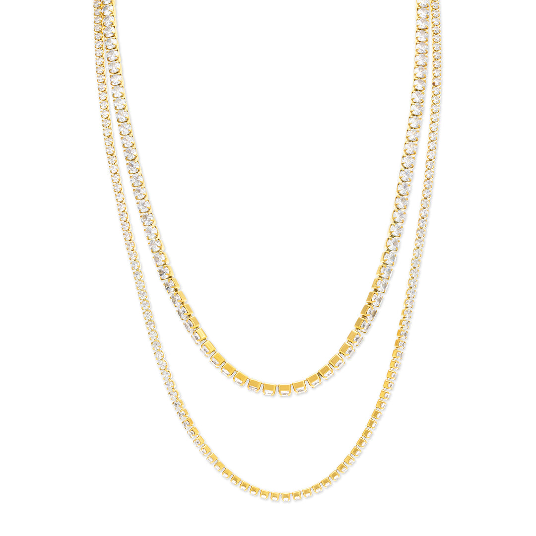 Melina - Halsband Kristall Rostfritt Stål