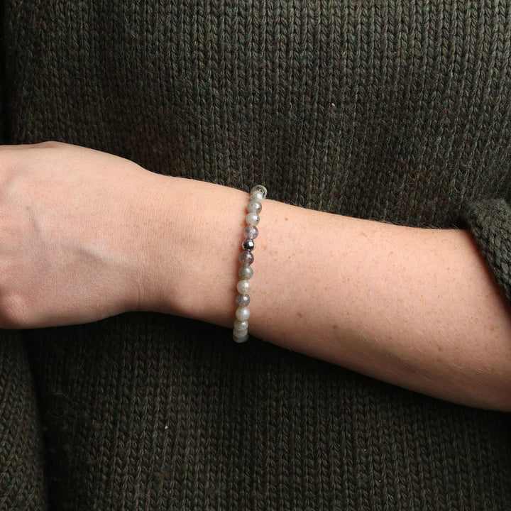 Erika - Stone Bead Bracelet Stainless Steel