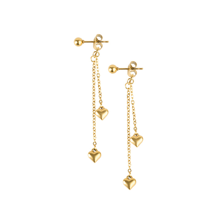 Nella - sydänketjukorvakorut ruostumattomasta teräksestä