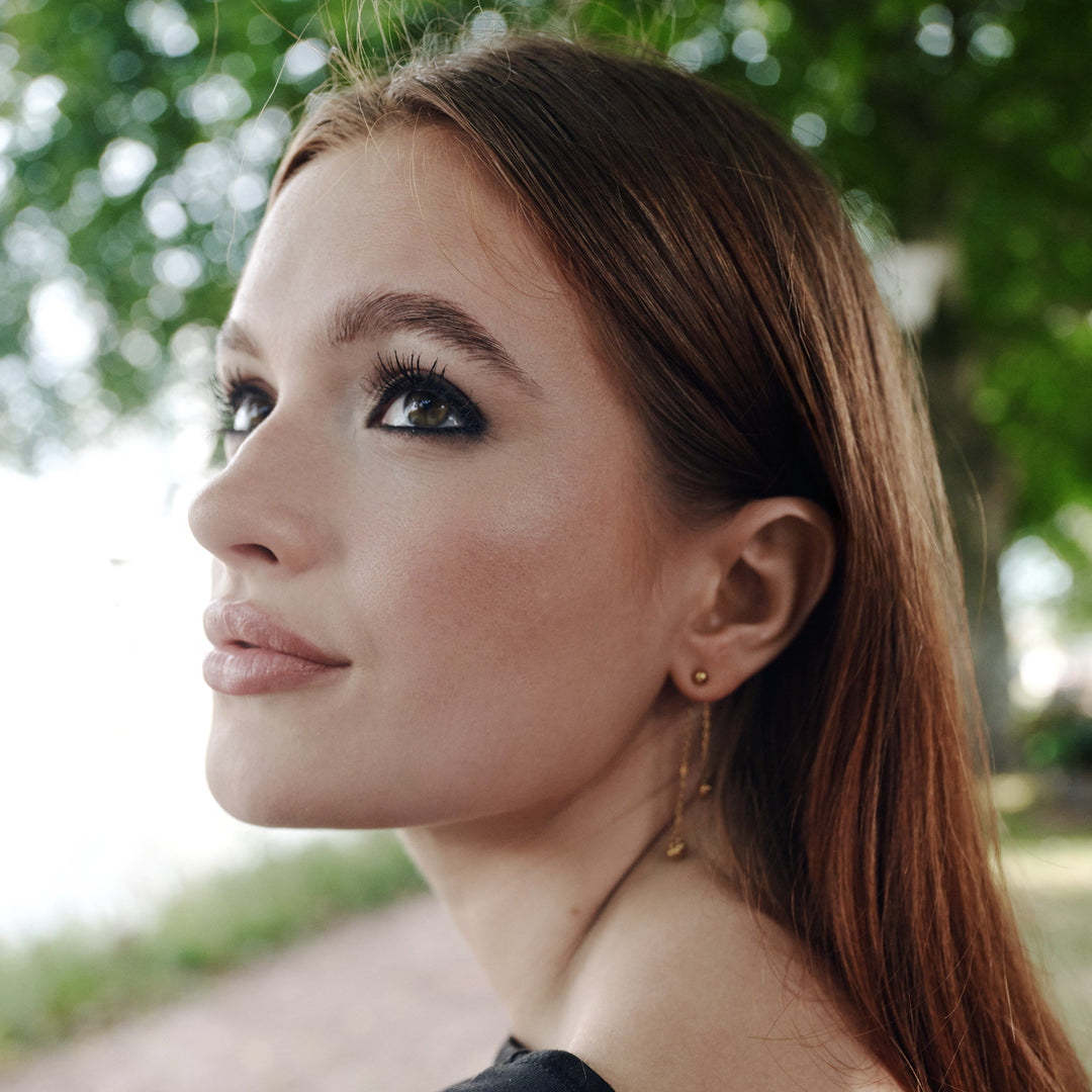 Nella - sydänketjukorvakorut ruostumattomasta teräksestä