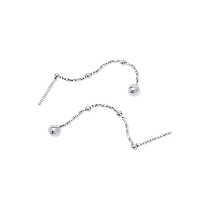 Jina - palloketjukorvakorut ruostumattomasta teräksestä
