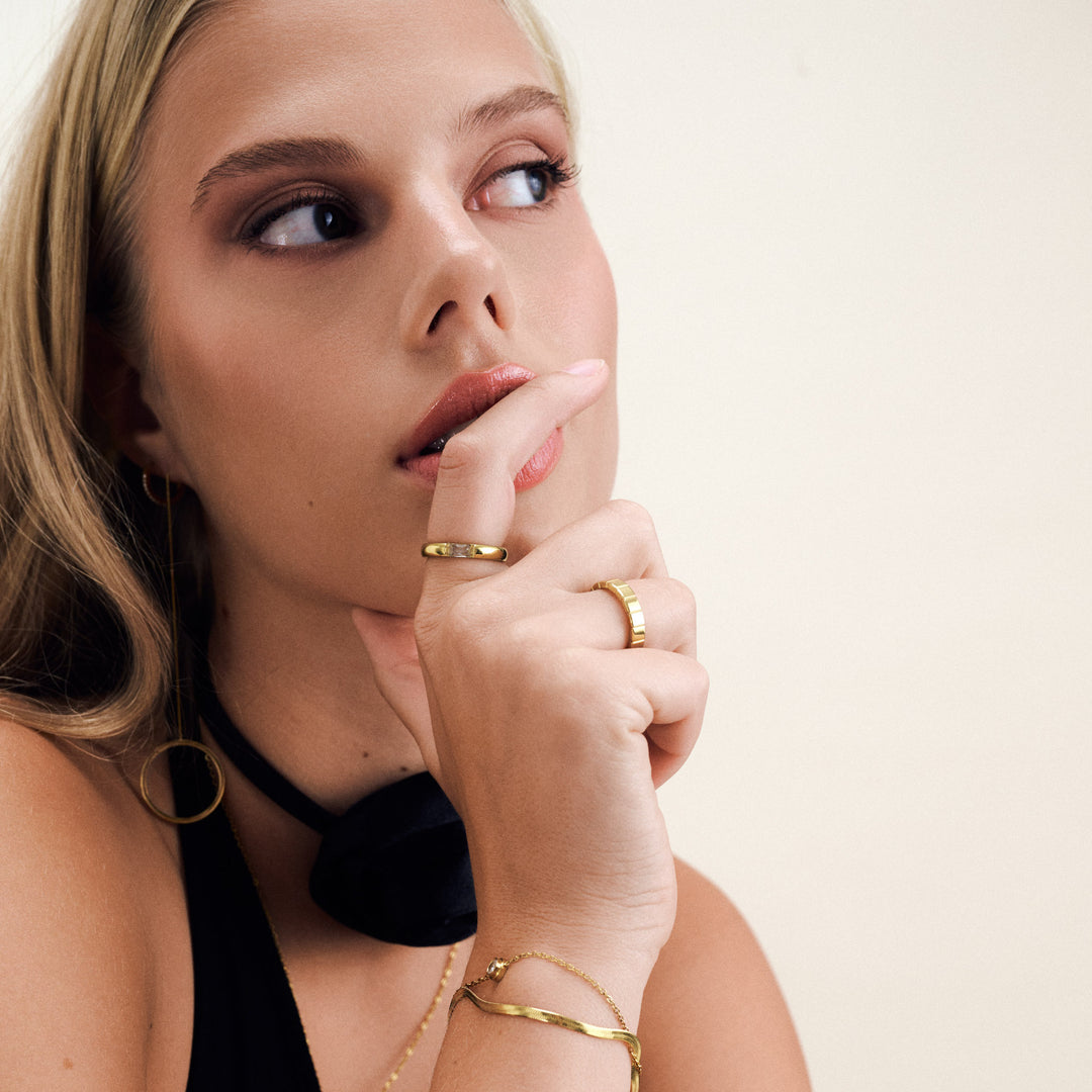 Tiril - Kedjeörhängen Cirkel Rostfritt Stål