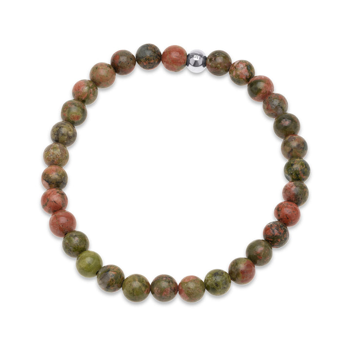 Erika - Stone Bead Bracelet Stainless Steel