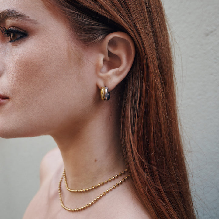 Vendela - Duo nappikorvakorut ruostumattomasta teräksestä