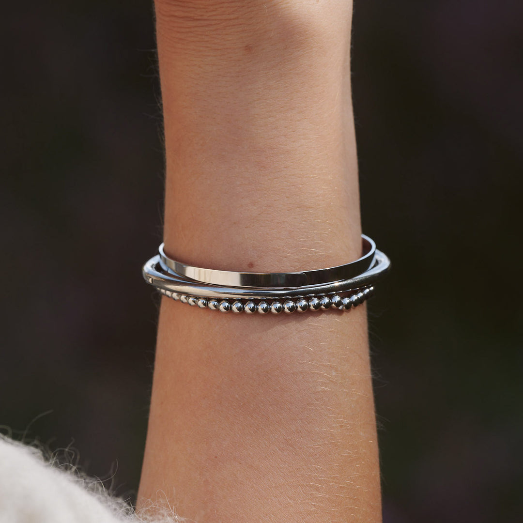 Selma - Armband Slät Rostfritt Stål