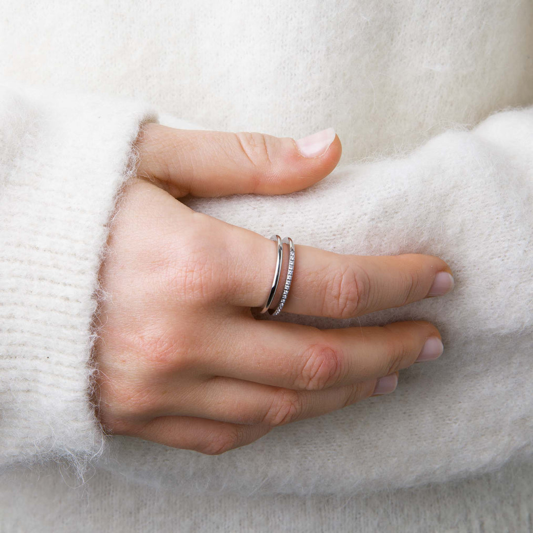 Melissa - Duo Crystal Sormus Ruostumaton Teräs