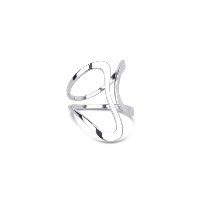 Minou - Abstrakti Sormus Ruostumattomasta Teräksestä