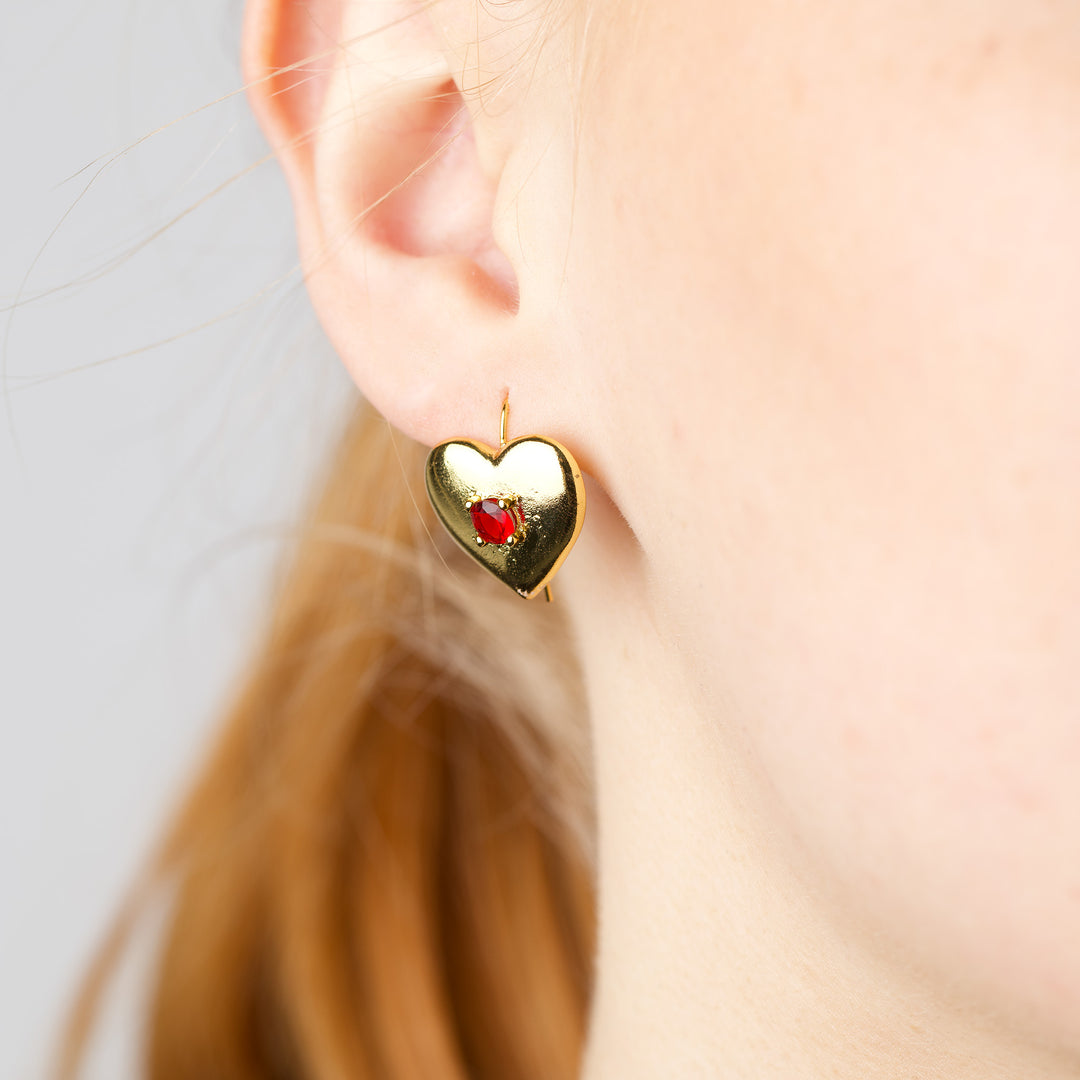 Anneline - Heart Earrings Stainless Steel