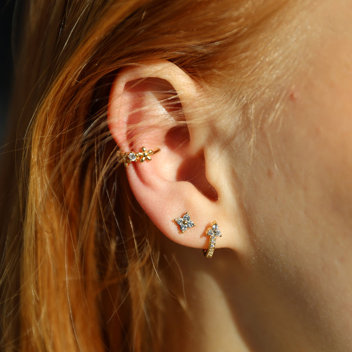 Hera - Kristallikorvakorut ruostumattomasta teräksestä