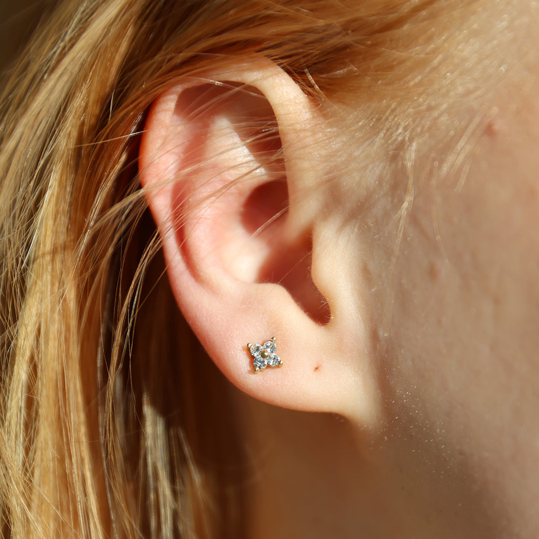 Hera - Kristallikorvakorut ruostumattomasta teräksestä