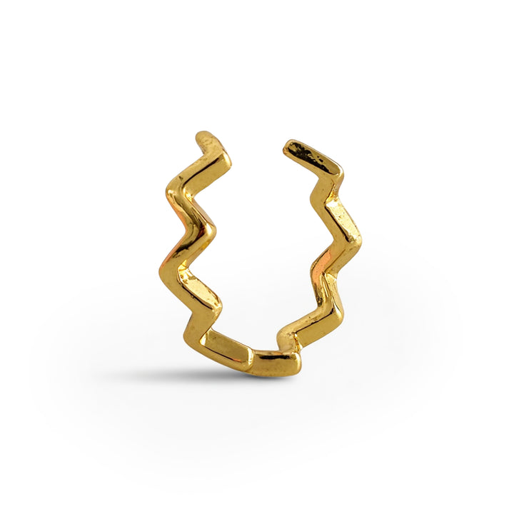 Eila - Aaltoileva Ear Cuff ruostumattomasta teräksestä