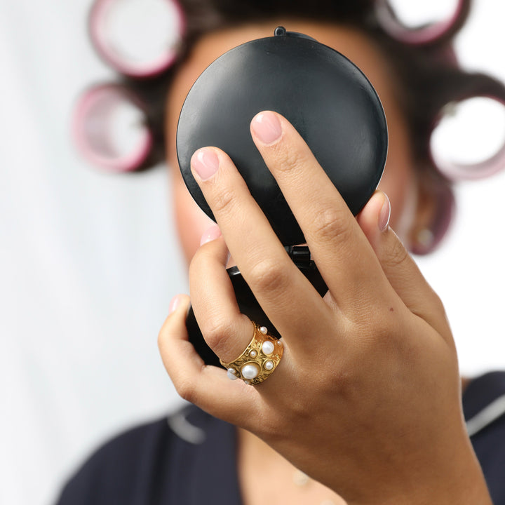 Kerstin - Vasaroitu helmisormus ruostumattomasta teräksestä