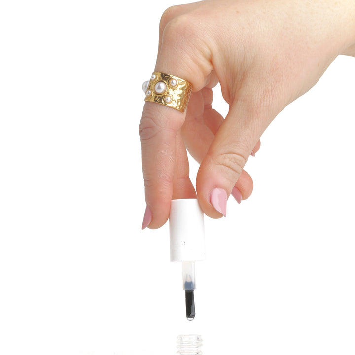 Kerstin - Vasaroitu helmisormus ruostumattomasta teräksestä