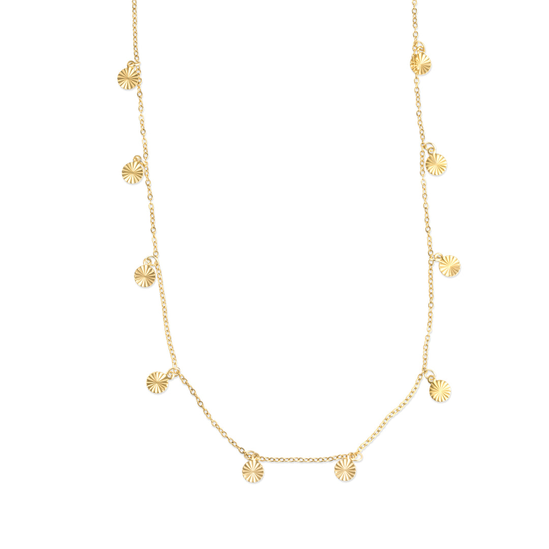 Liv - Coin Charm Necklace Stainless Steel