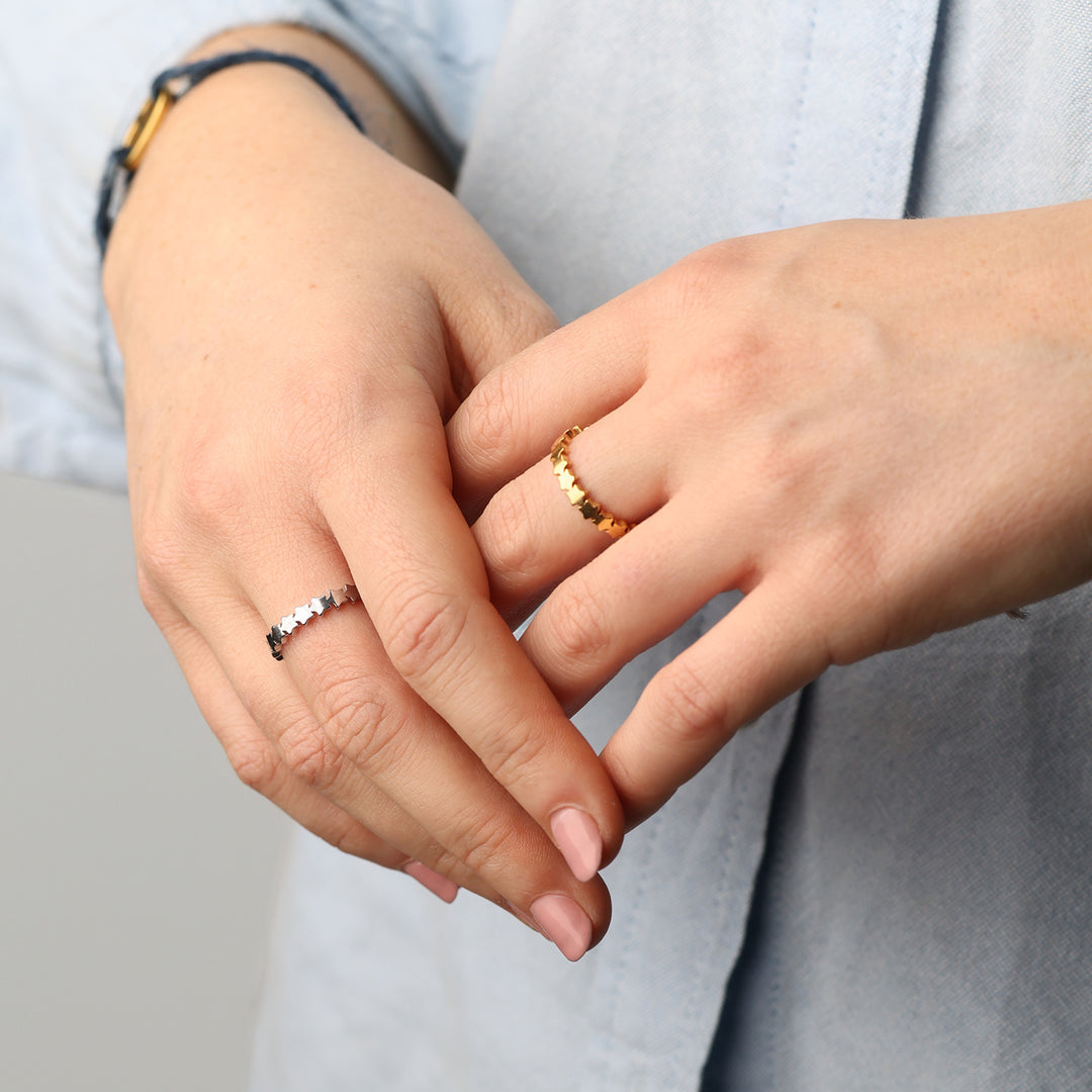 Jamila - Stjärnring Rostfritt Stål