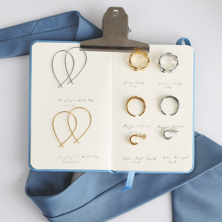 Zephyr - Langallinen lenkkikorvakorut ruostumattomasta teräksestä