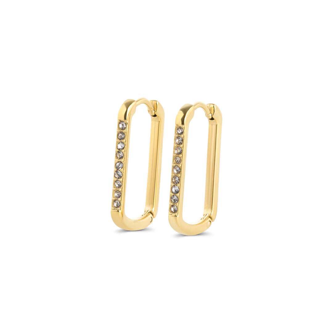 Celeste - Kristallirenkaat korvakorut ruostumattomasta teräksestä