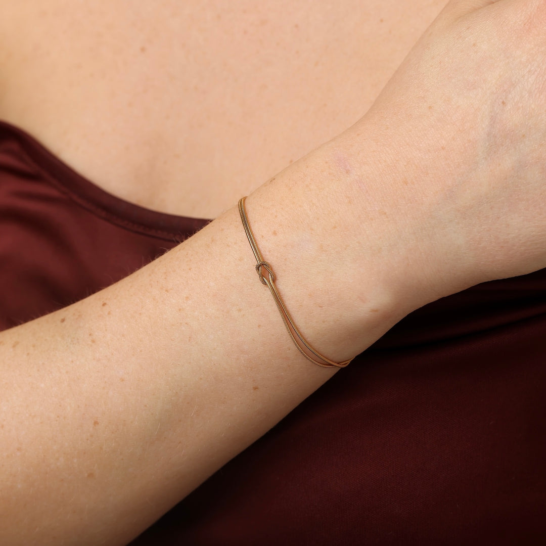 Mio - Knot Chain Bracelet Stainless Steel