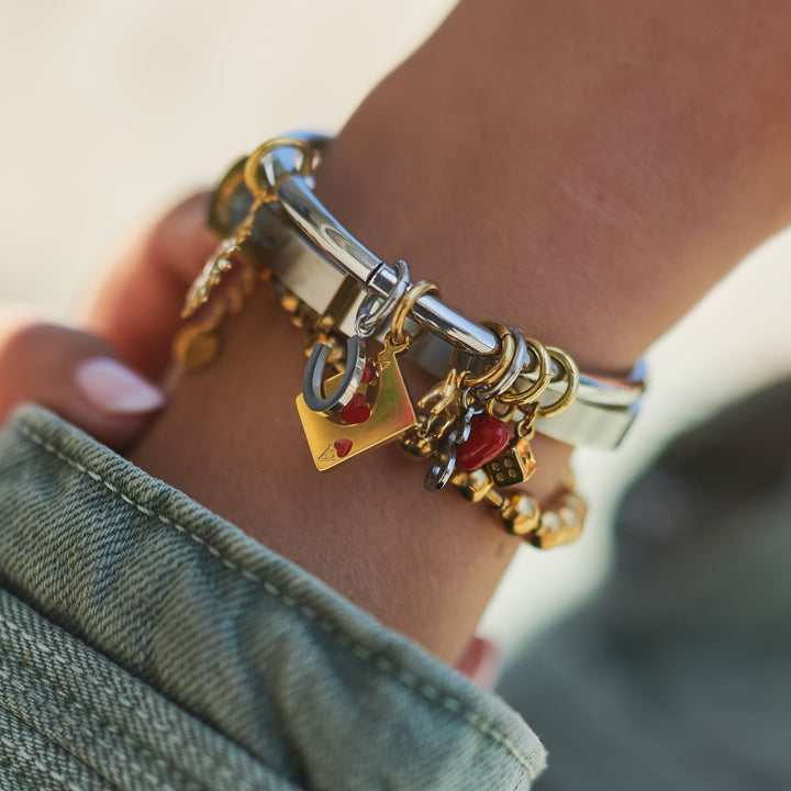 June - Bälte Bangle Armband Rostfritt Stål